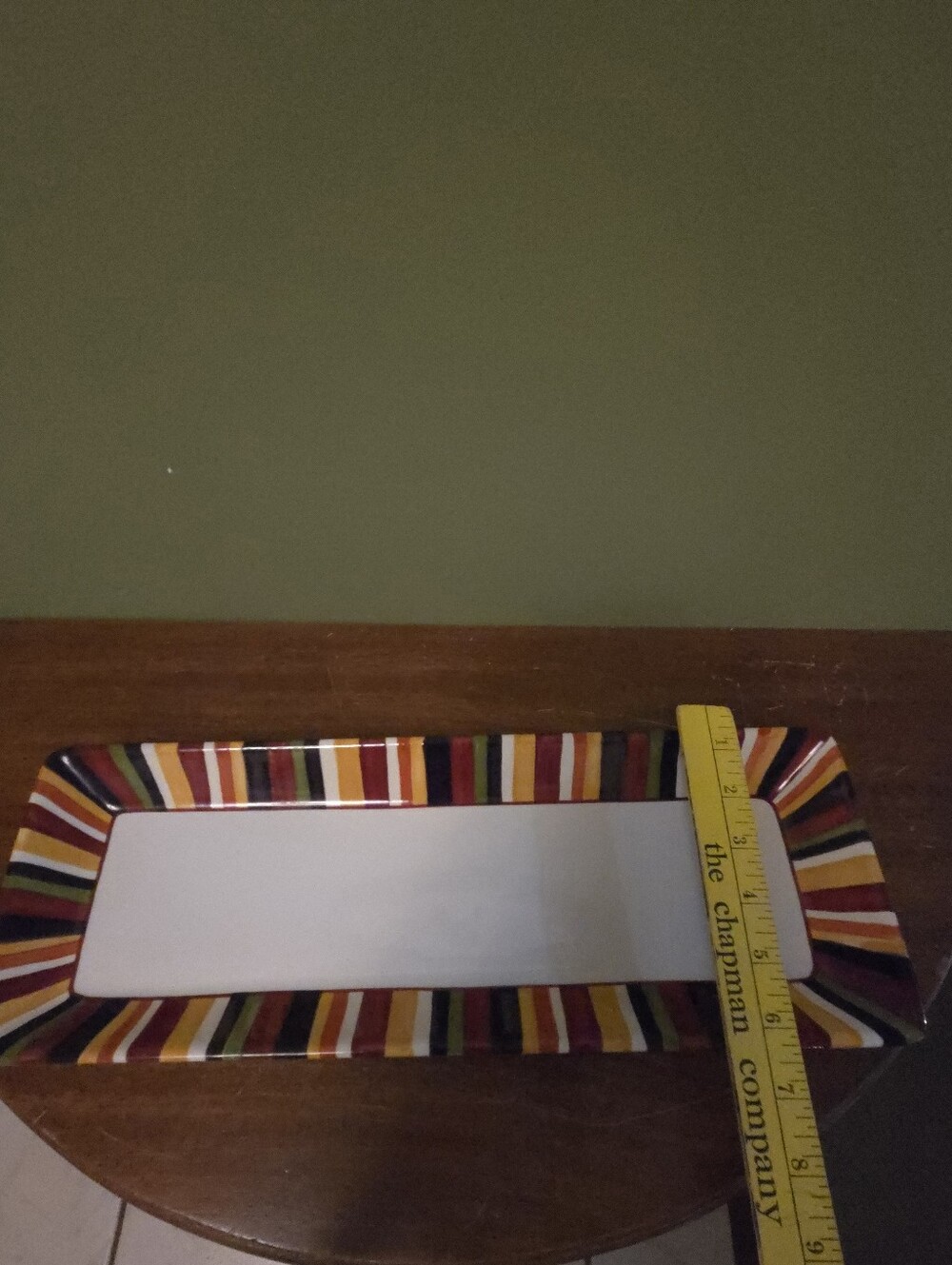 Pampered Chef Simple Additions Rectangular Server/Platter, Striped Pattern - Picture 9 of 10